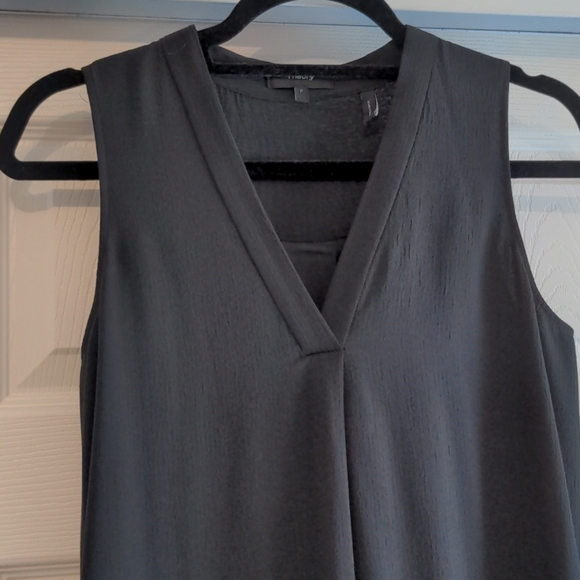 Theory mini silk black dress - Picture 2 of 6